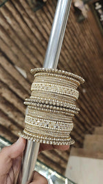 AD Shadow Stone Bangles Set – Elegant Sparkle for Every Occasion - Libasaa.com