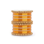 Traditional Indian Bangle Set with Antique Kadas – Elegant Bridal Jewelry for Women - Libasaa.com