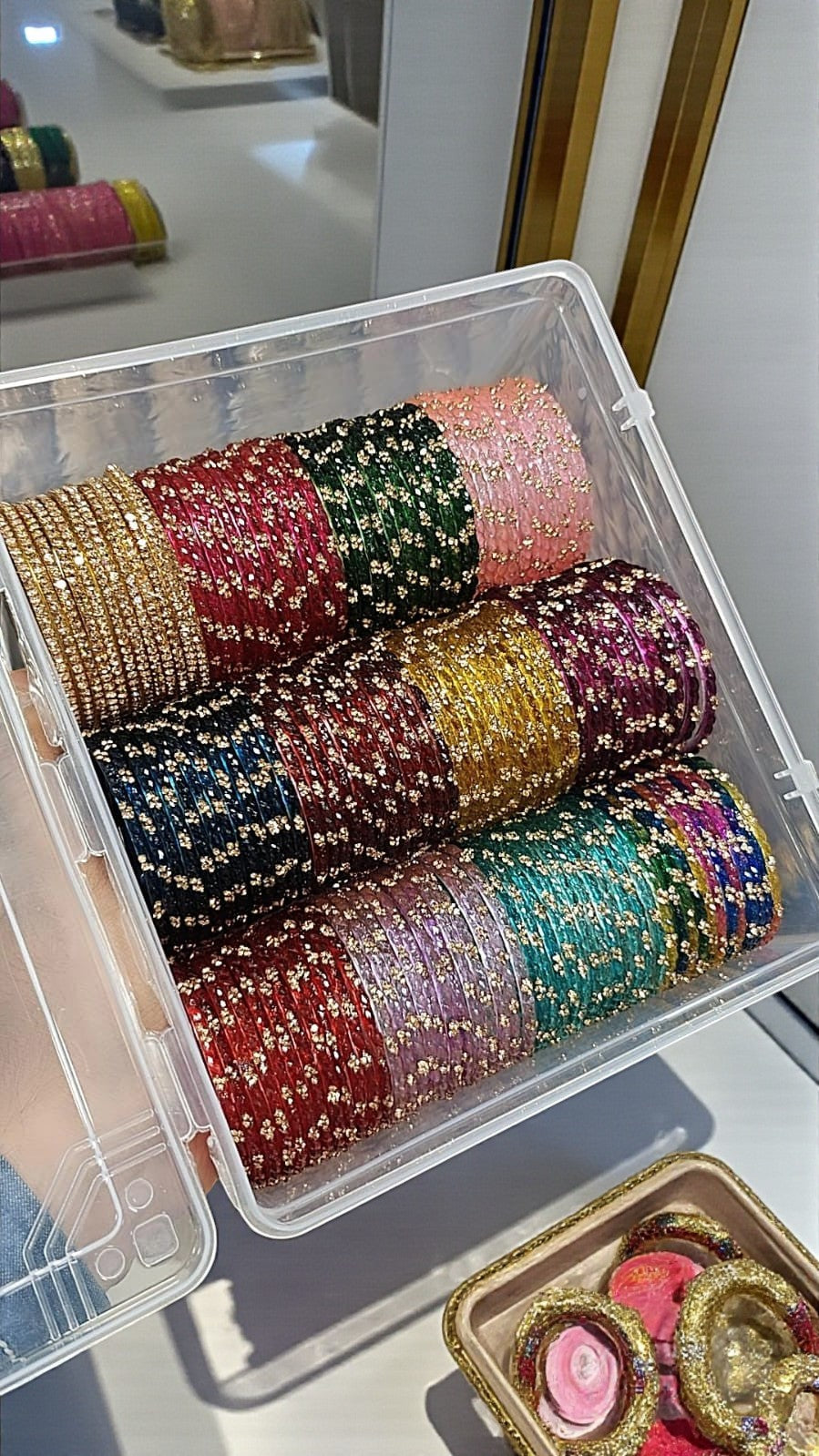 Indian Bangles Set Glass Combo Box – 12 Dozen (12 Colours) Traditional Bangle Bunch | Libasaa