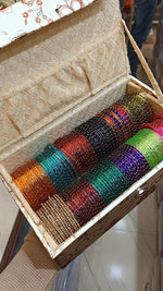 Rain Drop Glass Bangles Set – 12 Dozen (12 Colours) | Indian Bangles Bangle Bunch Set | Indian Jewellery