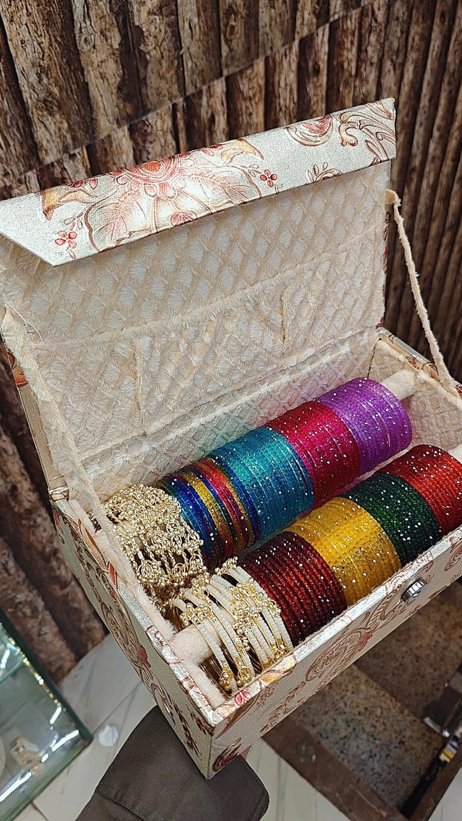 Kasmiri Ghungru Combo Box with Glass Bangles – All-in-One Bridal & Festive Collection