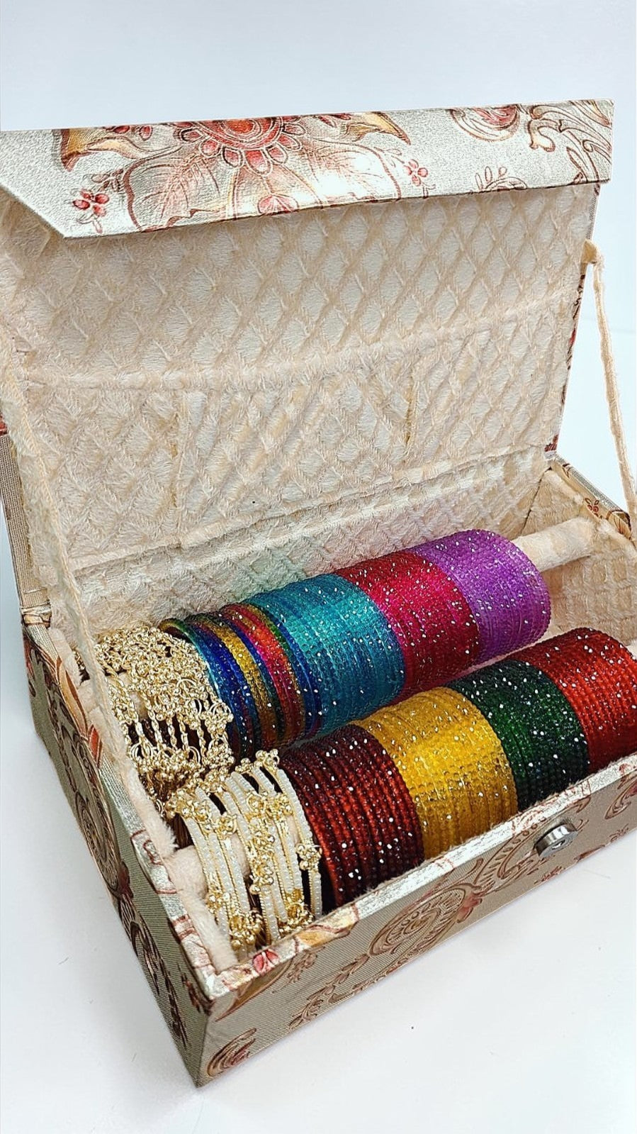 Kasmiri Ghungru Combo Box with Glass Bangles – All-in-One Bridal & Festive Collection