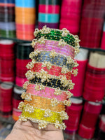 Indian New Kashmiri Ghunghroo Bangles with Raindrop Design | Bridal Bangle Set | Traditional Indian Jewellery Bangles Set