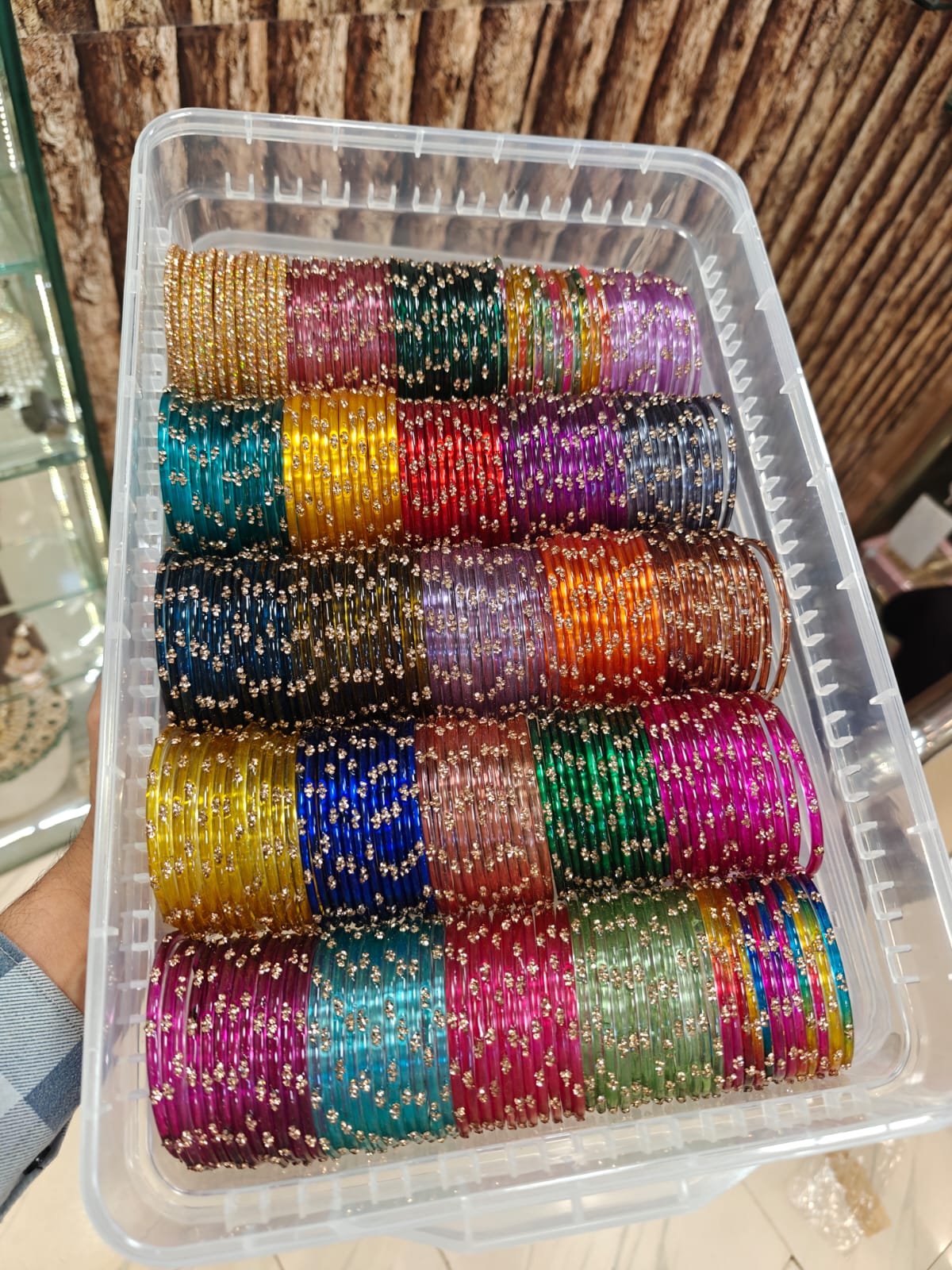 Rain drop Bangles Glass Combo Box, Traditional Indian Bangles Set, Bridal Bangle Elegant Indian Traditional Chudi Set for Bridal & Festive Wear