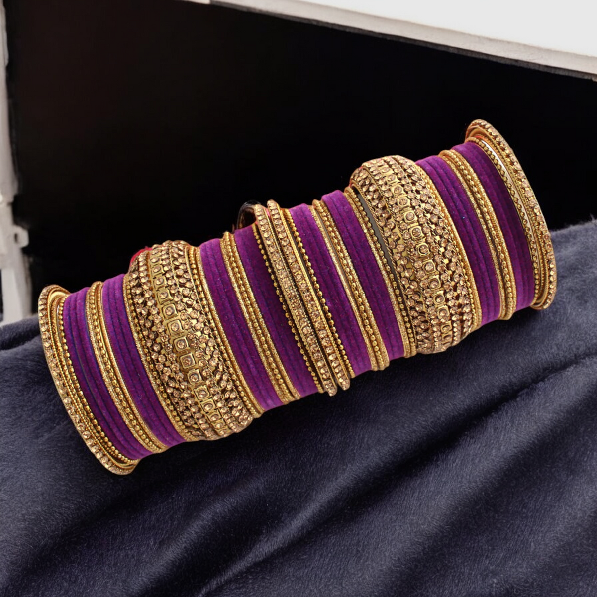 Indian Traditional Celebrity Wedding Chooda Bangles Set, Indian Chooda Set, Traditional Bangles Set, Pakistani Chooda Set, Pearl Chooda Set - Libasaa.com