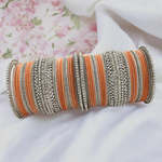 Indian Wedding AD Chura Jewellery Set, Indian Chura, AD Chura Set, CZ Chooda Set, Pakistani Chura Set, CZ Jewellery Set, Bridal Jewelry - Libasaa.com