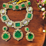 Dia Mirza Kundan Choker Jewellery Set, Celebrity Inspired Jewellery Set, Indian Kundan Jewelry Set, Polki Necklace, Bollywood Jewelry - Libasaa.com