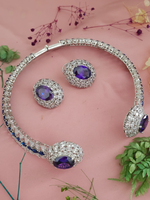 Sparkling Luxurious Handcrafted Polki Necklace Choker Set, Indian Luxurious Polki Jewelry Set, Bollywood Handmade Polki Necklace Set, Celebrities Polki Jewelry, Indian Polki Jewelry Set - Libasaa.com