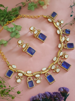 Emerald Elegance Polki Stones Indian Choker Earrings Set, Indian Polki Jewelry Set, Wedding Polki Jewelry Set, Pakistani Handmade Polki Jewelry - Libasaa.com