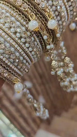 Khushi Moti Jhumri Bangles Set – Elegant Pearl-Studded Traditional Beauty