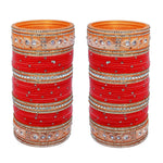 Traditional Indian Bangles, Wedding Chura, Royal Wedding Bangles, Punjabi Chura, Kundan Bridal Chura, Chura Bangles