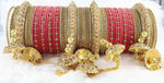 Bollywood Polki Kundan finish Jhumka Pearl Bangles Set(2 PC) Punjabi Pearl bangles Bridal bangles/ wedding indian jewelry