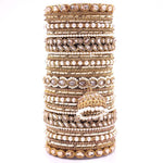 Handmade Indian Bangle with Pearl Stone work Wedding Bangle Set, Traditional Indian jewelry gift, Bridal bangles, Wedding Jewelry