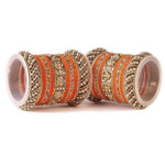 Handmade Indian Bangle Set, Silk Thread Stone Bangle Set 42 Psc, Bridal Bangles, Traditional Bangle Set for Women, Indian Wedding Bangles