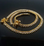 Gold Plated & Brass Stylish Kolusu Ghungroo Golden Anklets, Handcrafted Anklets, Indian anklet, Gold ankle bracelet pair for women