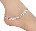 Traditional Silver & Gold Plated Handcrafted Payal/Anklets pair, Anklets for women, Indian anklet, Ankle bracelet pair for women - Libasaa