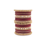 Indian Bangle set, Bridal bangles, Thread Bangles, Traditional Bracelet, Ethnic Bangles, Wedding Eid Navratri Bollywood Choora Set for Women