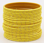 Indian Bangle Set 24 Plain Matte Textured Bangles, Metal Bangles Indian Jewelry / Bangles Bridal Bangles for Women