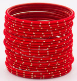 Indian Bangle Set 24 Plain Matte Textured Bangles, Metal Bangles Indian Jewelry / Bangles Bridal Bangles for Women