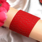 Indian Bangle Set 24 Plain Matte Textured Bangles, Metal Bangles Indian Jewelry / Bangles Bridal Bangles for Women