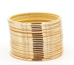 Indian Bangles Set 24 Shining Metal Bangles, Indian Jewelry, Bridal Bangles for Women, Indian Bangles, Bollywood Jewelry