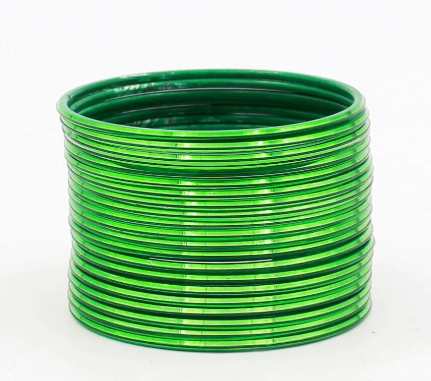 Indian Bangles Set 24 Shining Metal Bangles, Indian Jewelry, Bridal Bangles for Women, Indian Bangles, Bollywood Jewelry