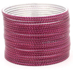 Indian Bangles Set 24 Shining Embossed Pattern Bangles, Indian Jewelry, Bridal Bangles for Women, Indian Bangles, Bollywood Jewelry