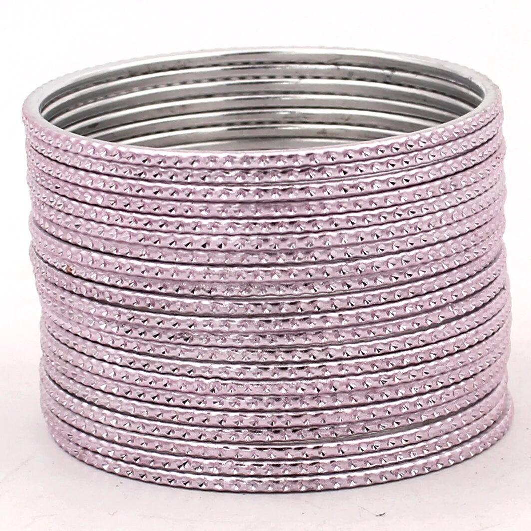Indian Bangles Set 24 Shining Embossed Pattern Bangles, Indian Jewelry, Bridal Bangles for Women, Indian Bangles, Bollywood Jewelry