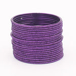 Indian Bangles, 24 Glitter Flat Shape Bangle Set , Indian Jewelry, Bridal Bangles for Women, Indian Bangles, Bollywood Jewelry