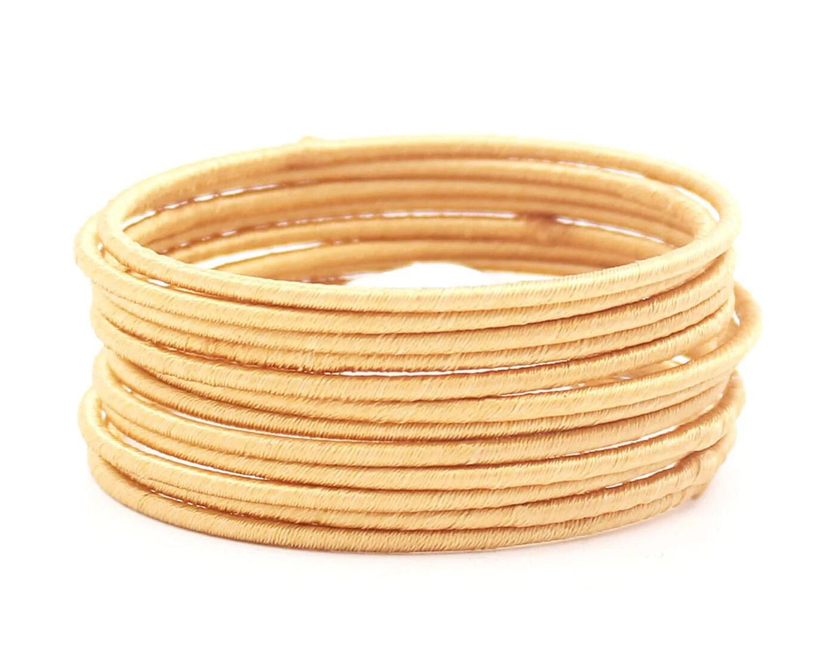 Indian Bangles, 12 Plain Silk Thread Bangle Set, Indian Jewelry, Bridal Bangles for Women, Indian Bangles, Bollywood Jewelry, Chudiyan