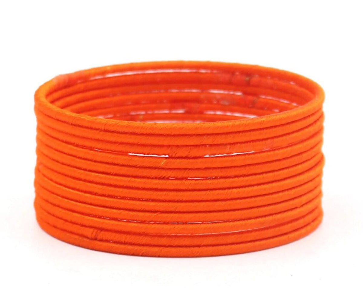 Indian Bangles, 12 Plain Silk Thread Bangle Set, Indian Jewelry, Bridal Bangles for Women, Indian Bangles, Bollywood Jewelry, Chudiyan