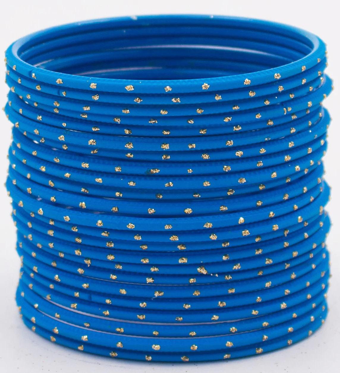 Indian Bangle Set 24 Plain Matte Textured Bangles, Metal Bangles Indian Jewelry / Bangles Bridal Bangles for Women