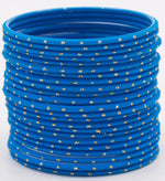 Indian Bangle Set 24 Plain Matte Textured Bangles, Metal Bangles Indian Jewelry / Bangles Bridal Bangles for Women