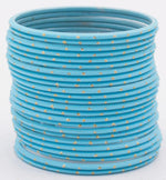 Indian Bangle Set 24 Plain Matte Textured Bangles, Metal Bangles Indian Jewelry / Bangles Bridal Bangles for Women