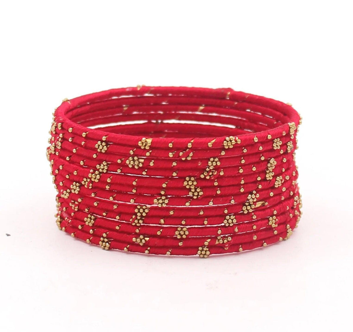 Indian Bangles, 12 Thread Bangles Set Golden Flower, Indian Jewelry, Bridal Bangles for Women, Indian Bangles, Bollywood Jewelry