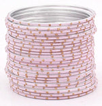 Indian Bangles, 24 Dual tone Golden Glitter Bangle Set, Indian Jewelry, Bridal Bangles, Indian Bangles, Bollywood Jewelry, Chudiyan