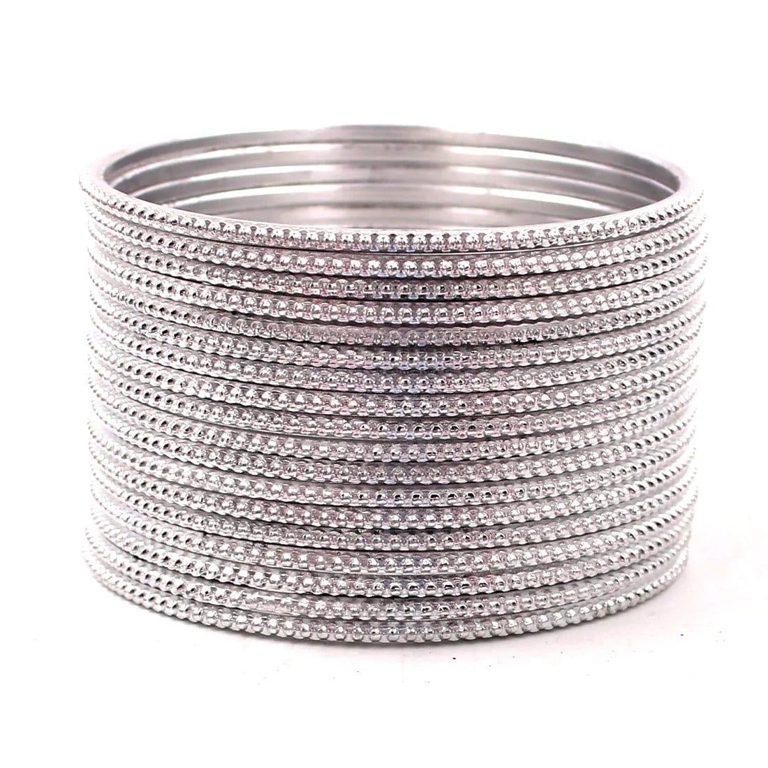 Indian Bangles, 24 Plain Dotted Bangle Set , Indian Jewelry, Bridal Bangles for Women, Indian Bangles, Bollywood Jewelry, Chudiyan