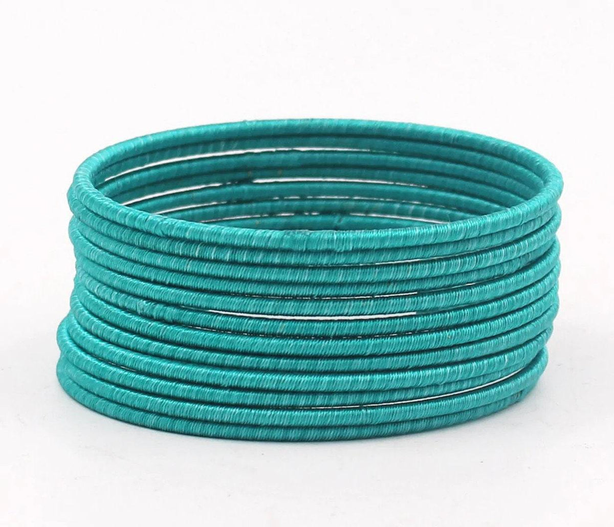 Indian Bangles, 12 Plain Silk Thread Bangle Set, Indian Jewelry, Bridal Bangles for Women, Indian Bangles, Bollywood Jewelry, Chudiyan