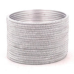 Indian Bangles, 24 Glitter Bangle Set, Indian Jewelry, Bridal Bangles for Women, Indian Bangles, Bollywood Jewelry, Chudiyan