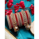 Indian bangle set , Bridal bangles, Traditional wedding jewelry, Brass Metal and Stone Bridal Crystal Bangle Set for Women