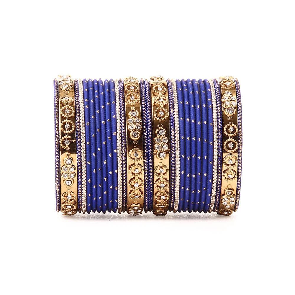 Wine Metal Bangle Set Churiyan Bridal Chudiyan Indian jewelry (Set of 2)