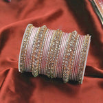 Traditional Kundan Bangle Set with stone work , Wedding bangles, Indian Jewelry