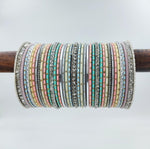 Elegant Pastel Colors Bangles Set, Indian bangles for bride, Wedding Bangles Set, Indian Wedding Jewelry Bangle / Bangle Bracelet, Set of 2