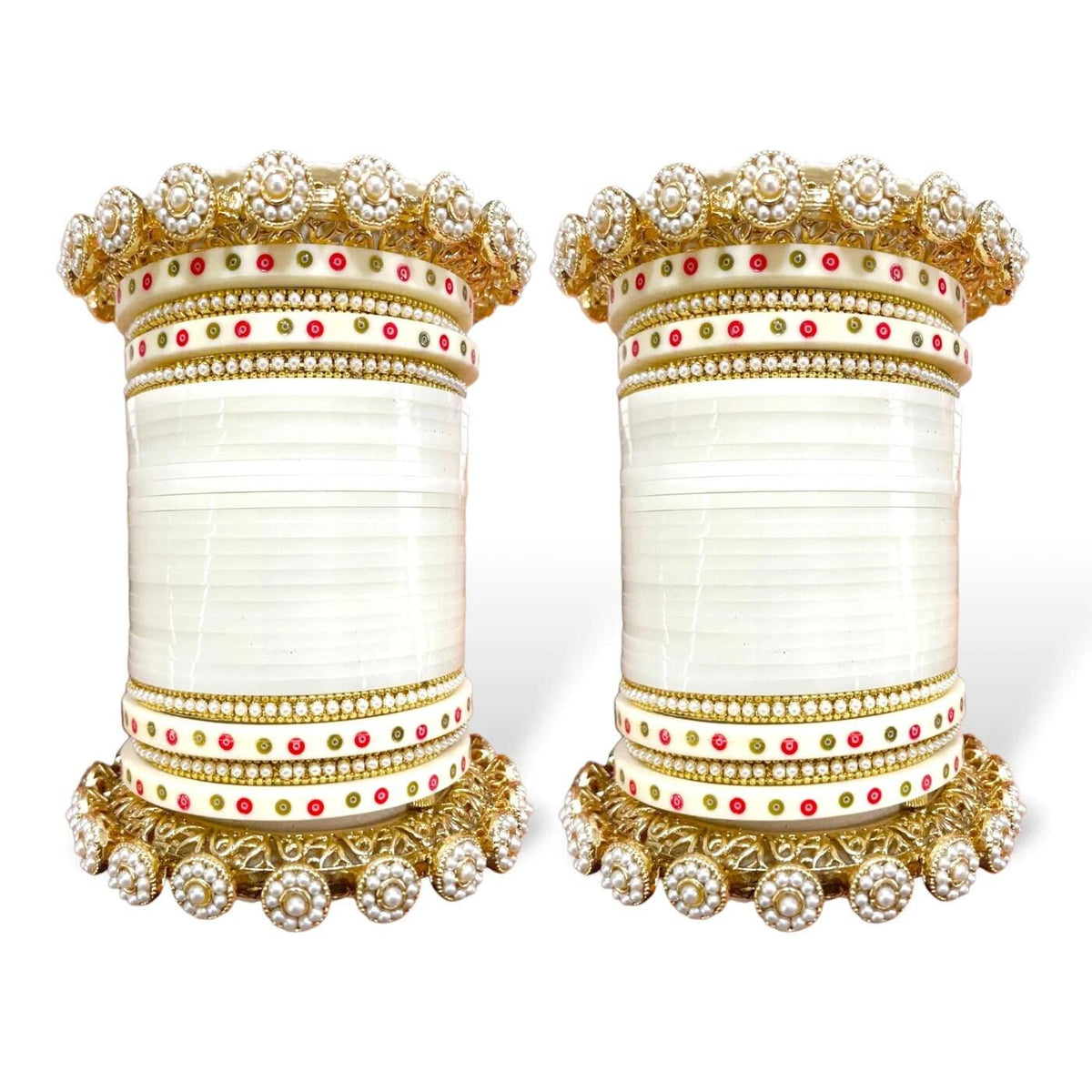 Bridal Chura with Pacheli Rajwadi Kada, Punjabi Chuda Wedding Bangles, Punjabi Choora, Pakistani Choora, Punjabi Chooda