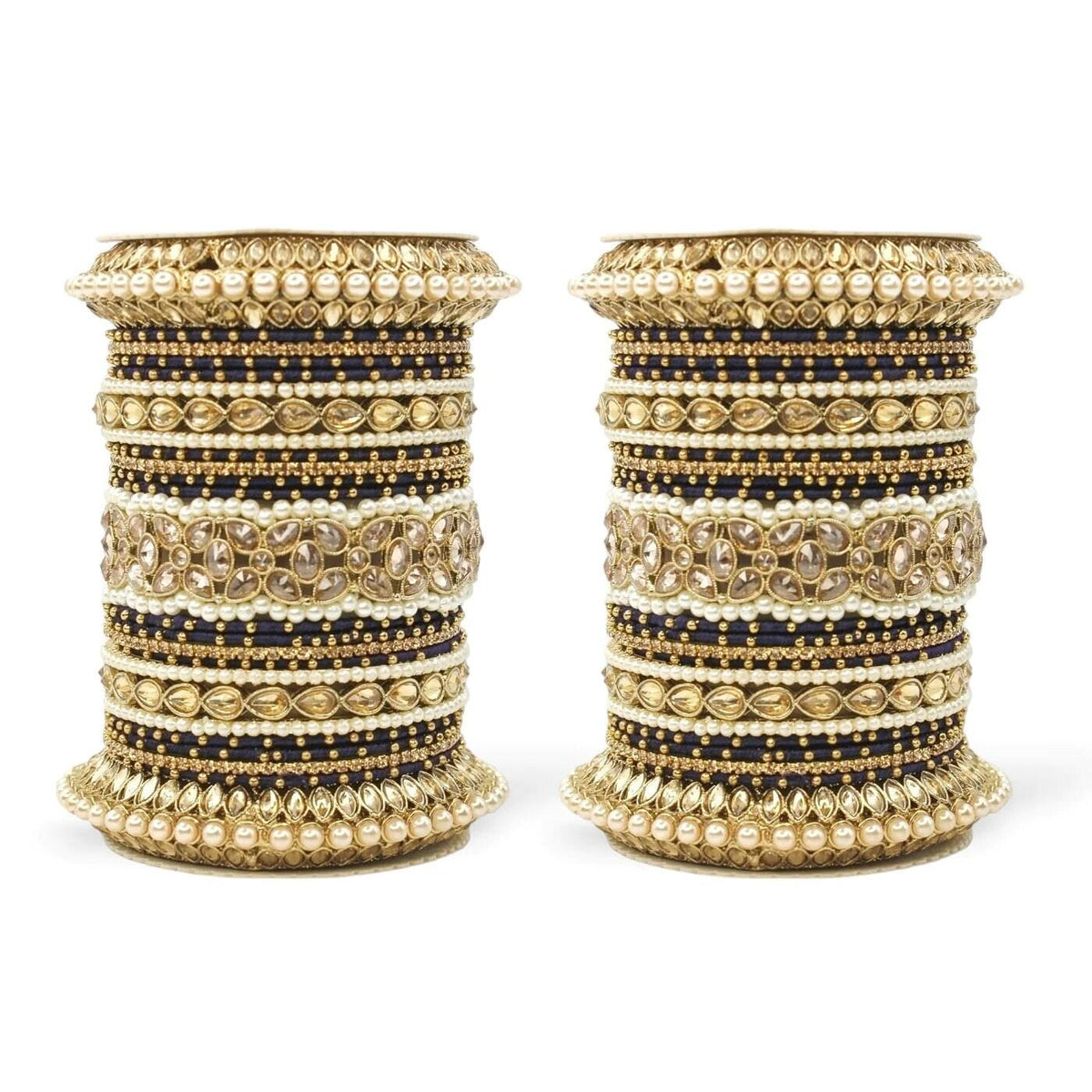 Bridal Punjabi Pacheli kada chuda set, Indian bangles pearls beaded chura, pakistani party wear eid stone work bangles, Indian Jewelry