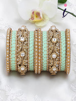 Luxurious Golden Dotted & Jaaliwork Bangle Set for Women | Elegant Bridal Wedding Bangles | Traditional Festive Indian Jewellery