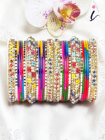 Indian Lac Stone Pattern Bangle Set | Traditional Indian Jewellery | Elegant Indian Bangles Set for Daily & Festive Wear