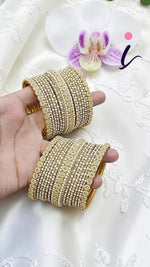 Flower Design Brass Bangle Set for Women | Gold Plated Traditional Floral Kada Bangles | Bridal Wedding & Party Wear Jewellery