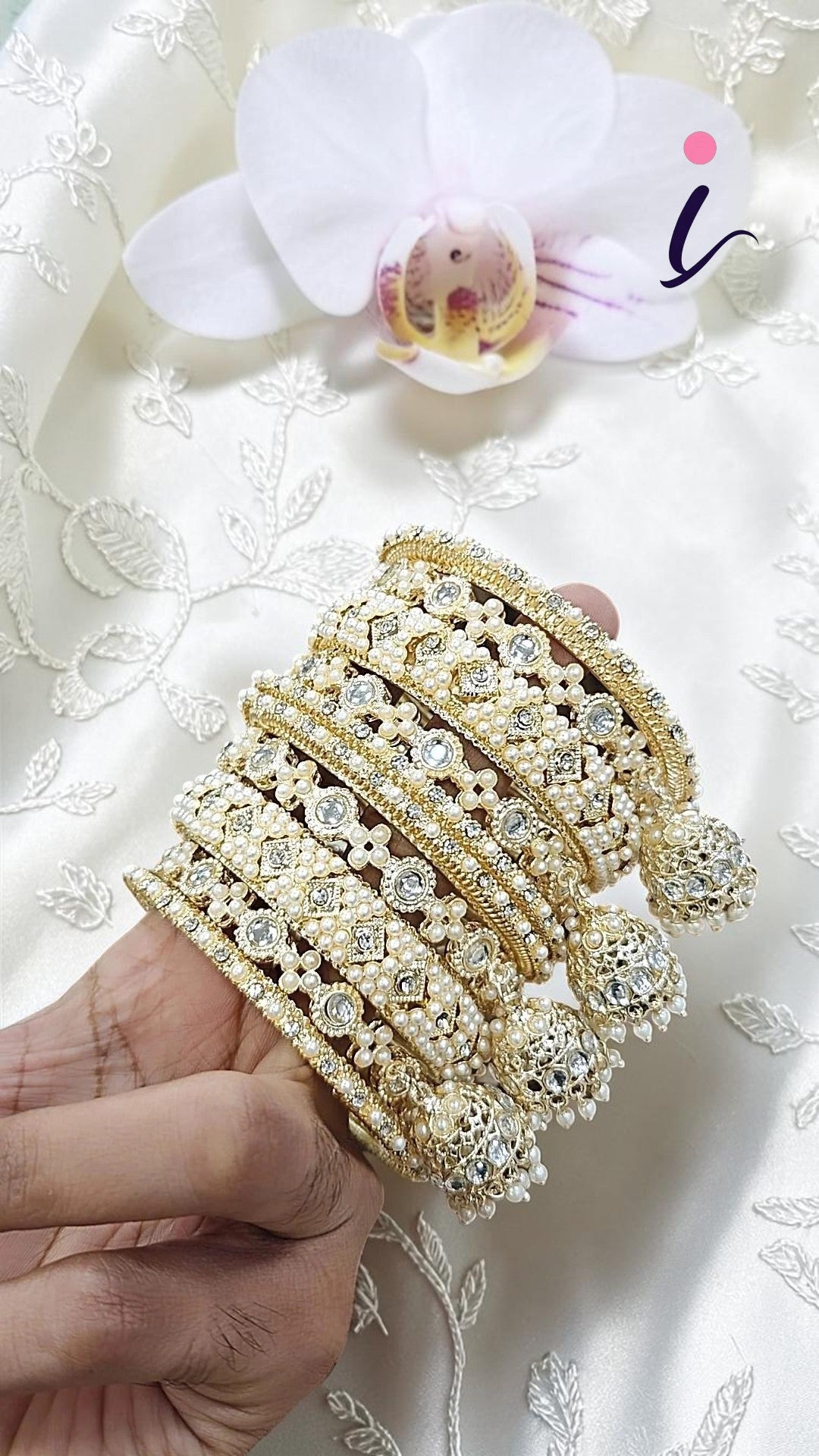 Jaipuri Ethnic Kundan Stone Work Bridal Chura Set for Women | Traditional Rajasthani Wedding Chura | Designer Bridal Bangle Set