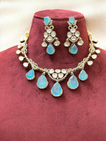 Royal Rose Quartz & Kundan Bridal Necklace Set – Handcrafted Luxe Jewelry